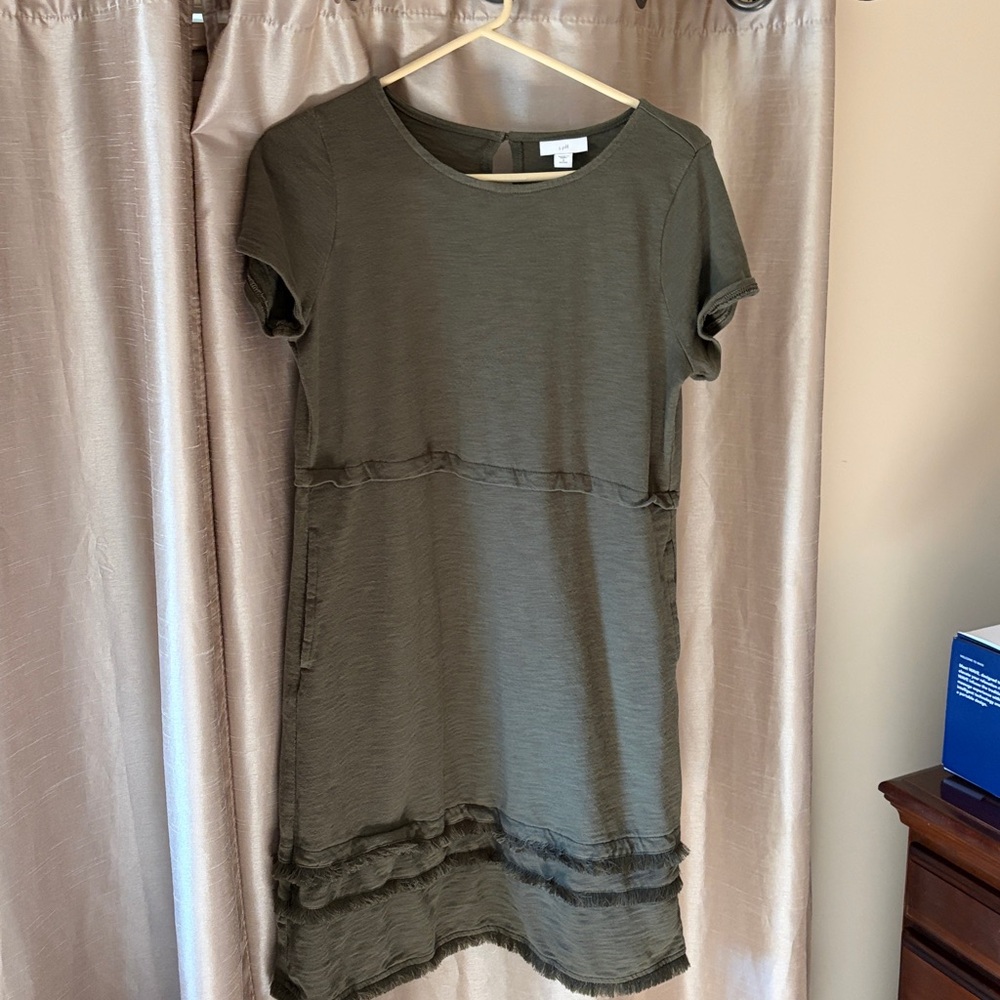 J. Jill Casual Olive women’s small petite dress